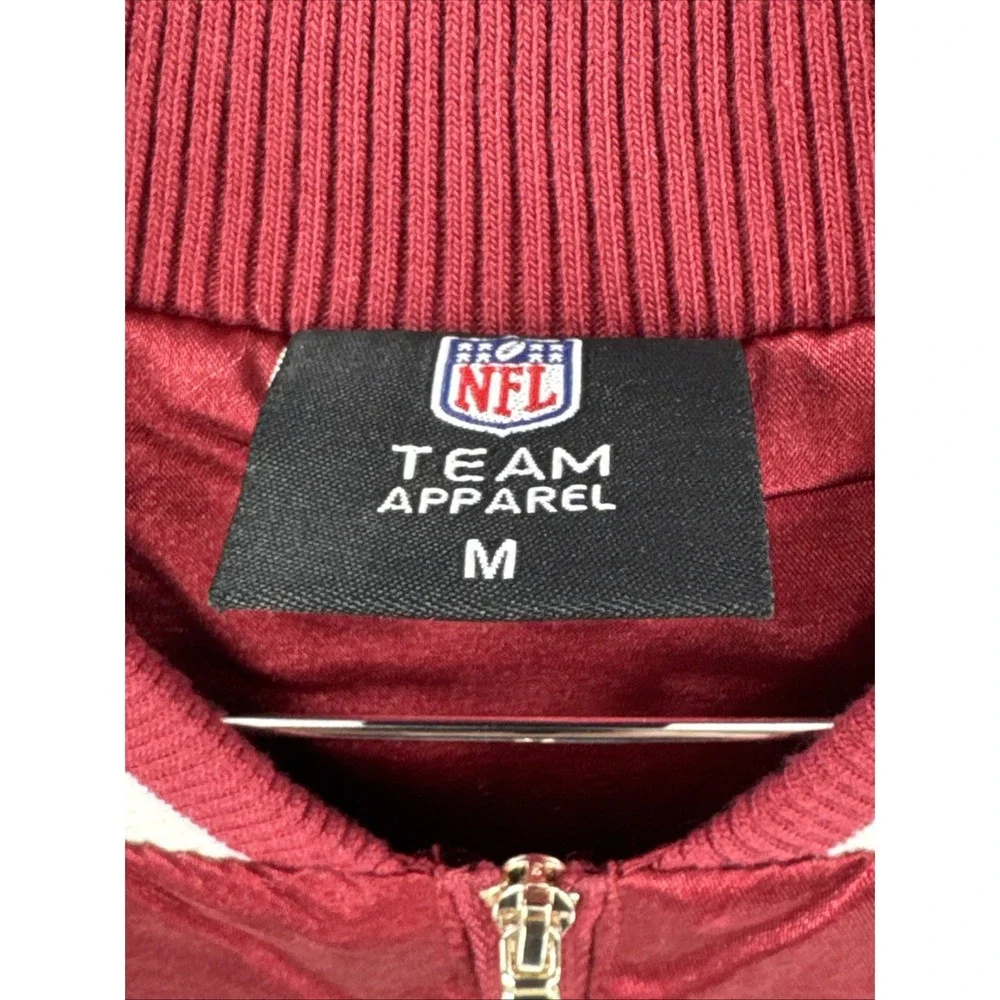 Washington Commanders Women's Satin Rhinestone Bomber Jacket NFL Size Medium